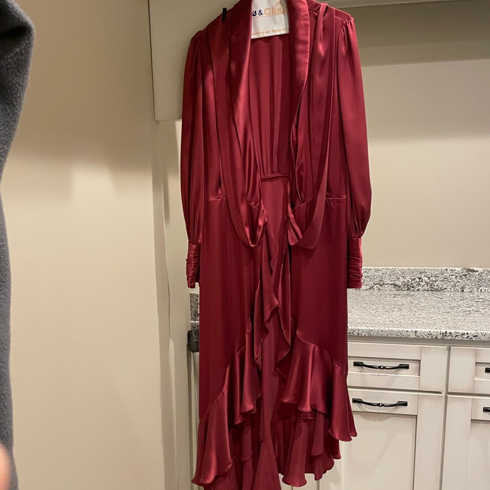 Zimmermann wrap midi dress